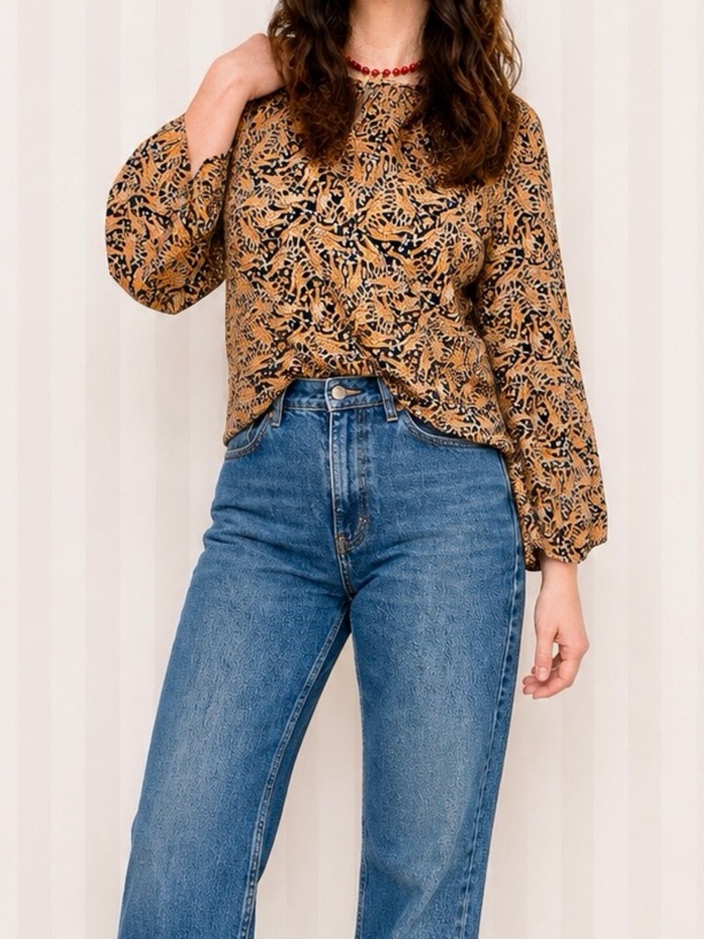 J. Crew High-Rise Wide Leg Jeans in Medium Blue